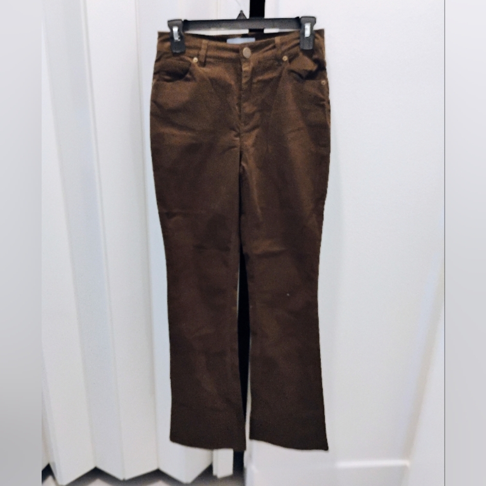 ANTONIO MELANI Brown Flare Wide Leg Jeans
